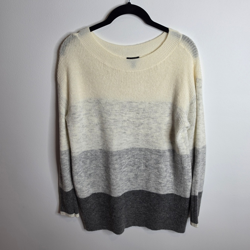 Talbots Colorblock Striped Sweater Womens Medium Petite